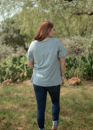 Slate Grey T-Shirt - Boutique Bella BellaT-Shirt