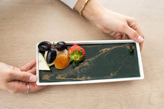 Small Ceramic Resin Trays - Jade - Boutique Bella Belladecorative tray