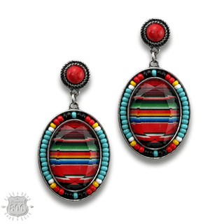 Small oval seed bead earring, last call - Boutique Bella BellaEarrings
