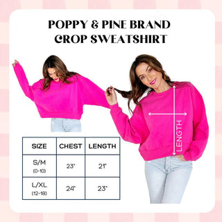 Smiley Jesus Loves You Puff Pink Crop Sweatshirt - Boutique Bella BellaSweatshirt