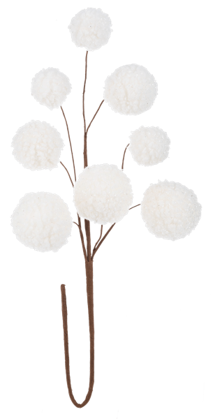 Snowball Pick, Polyester Ganz - Boutique Bella BellaChristmas Decor