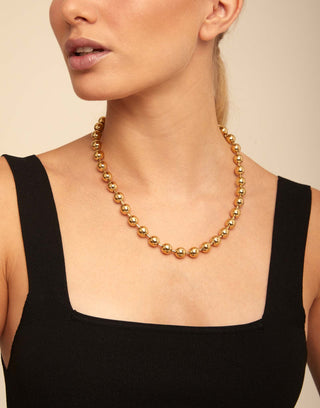 Snowflake - Short beaded necklace with padlock - Boutique Bella BellaUno de 50 - Necklace