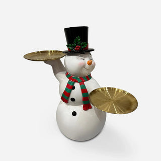 Snowman with 2 Platters - Boutique Bella BellaChriostmas Decor