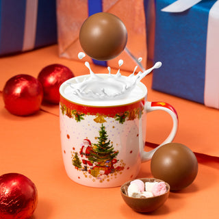 Large Snowman Hot Chocolate Bombs Set Of 16 Delicious Cocoa Bomb Filled With Marshmallows Caramel Fu