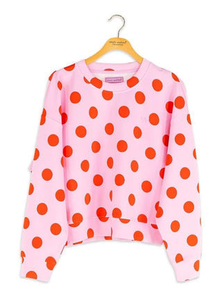 Soft Spot Bow Sweatshirt - Pink - Boutique Bella BellaSweatshirt