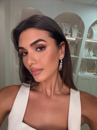 Soleil CZ Drop Earring - Boutique Bella BellaEarring