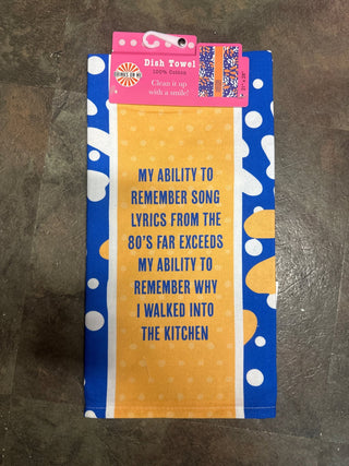 Song Lyrics Dish Towel - Boutique Bella Belladish towel