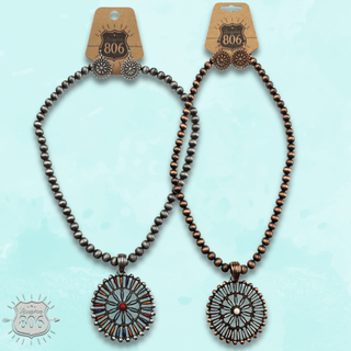 Southwest necklace set - LC - Boutique Bella BellaJewelry Set