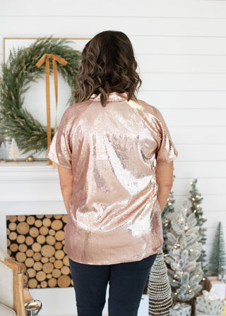 Sparkle and Glow Blouse - Boutique Bella BellaBLOUSE