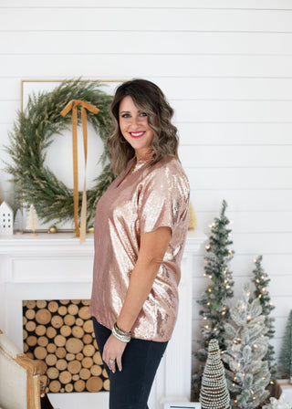 Sparkle and Glow Blouse - Boutique Bella BellaBLOUSE