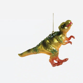 Sparkle Dinosaur Glass Ornament - Assorted - Boutique Bella BellaOrnament