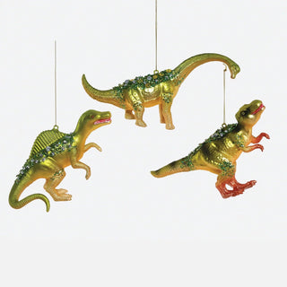 Sparkle Dinosaur Glass Ornament - Assorted - Boutique Bella BellaOrnament