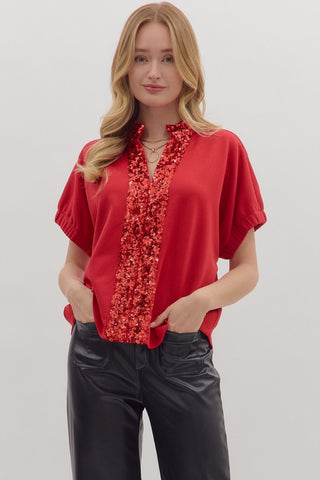 Sparkle Lane Top - Boutique Bella Bellablouse