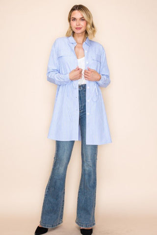 Sparkle & Stripe Relaxed Tunic Dress - Boutique Bella BellaDress