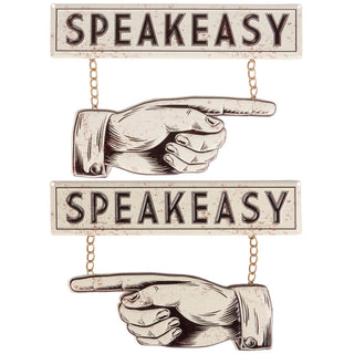 Speakeasy Wall Decor Set - Boutique Bella BellaWall Sign