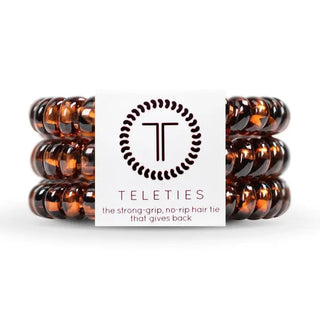 Spiral Hair Coils | Small | Tortoise Hair Ties - Boutique Bella BellaPony Holder