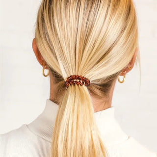 Spiral Hair Coils | Small | Tortoise Hair Ties - Boutique Bella BellaPony Holder