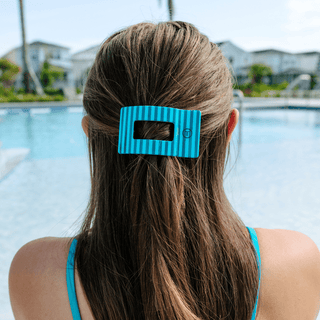 Splash Zone | Medium | Flat Rectangle Hair Clip - Boutique Bella BellaHair Clip