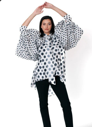 Spot on Statement Blouse - Boutique Bella BellaBlouse