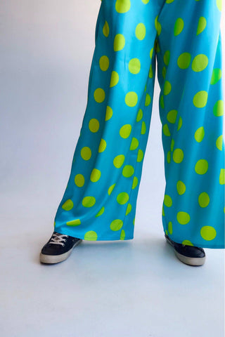 Spotlight Wide - Leg Satin Trousers - Boutique Bella BellaPants