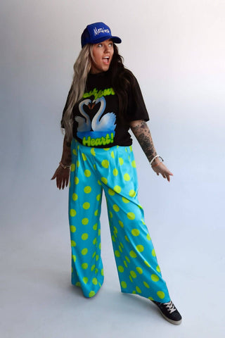 Spotlight Wide - Leg Satin Trousers - Boutique Bella BellaPants