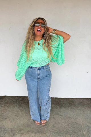 SPRING FREE SPIRIT BELL SLEEVE TOP - Boutique Bella BellaTop