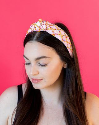 Sprinkle Headband - Pink - Boutique Bella BellaDistress