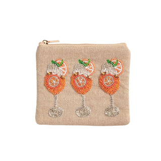 Spritz Cocktail Beaded Case - Boutique Bella BellaCoin Purse