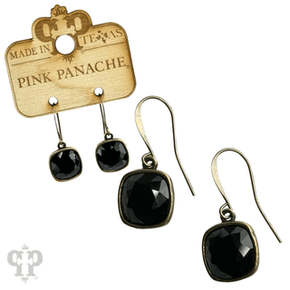 Square crystal earring with 12mm crystals from Swarovski® - Boutique Bella BellaEarrings
