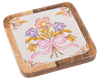 Square Floral Tidbit Tray - Boutique Bella Bella