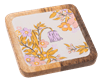 Square Floral Tidbit Tray - Boutique Bella Bella