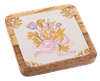 Square Floral Tidbit Tray - Boutique Bella Bella