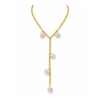 St. Barts Pearl Lariat - Boutique Bella BellaNecklace