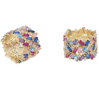 Stacie Rainbow Baguette Ring - Boutique Bella BellaRing