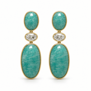Stacy Agate Drop Earrings - Boutique Bella Bella