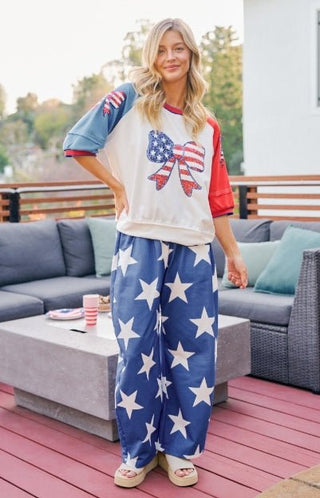 Star Spangled Barrel Sweatpants - Boutique Bella BellaLounge Pants
