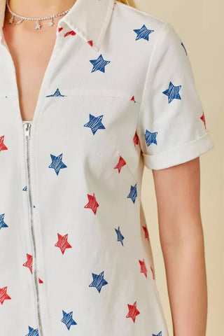 Star - Spangled Cutie Romper - Boutique Bella BellaRomper