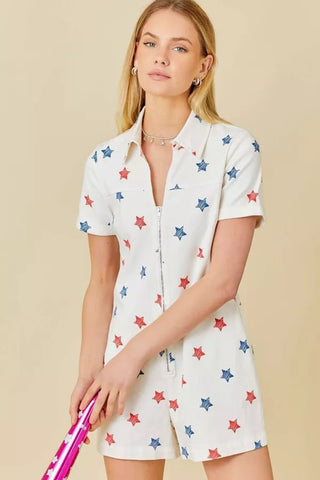 Star - Spangled Cutie Romper - Boutique Bella BellaRomper