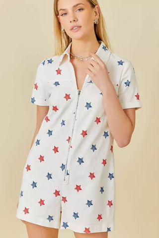 Star - Spangled Cutie Romper - Boutique Bella BellaRomper