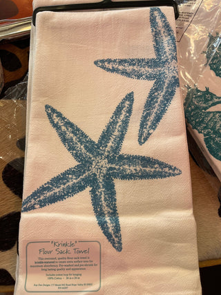 Starfish Flour Sack Towel - Boutique Bella Bellakitchen towel