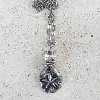 Starfish sea star ocean beach shell mermaid resort jewelry: Long star fish - Boutique Bella BellaNecklace