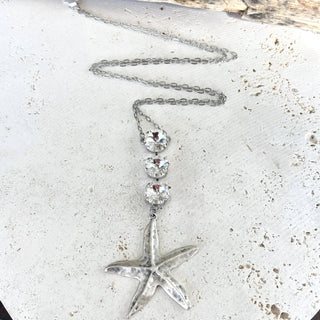 Starfish sea star ocean beach shell mermaid resort jewelry: Long star fish - Boutique Bella BellaNecklace