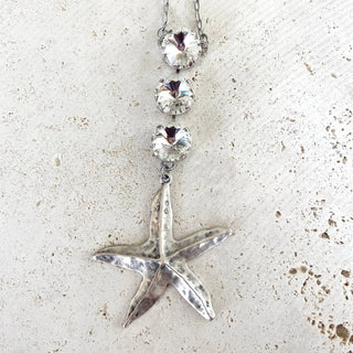 Starfish sea star ocean beach shell mermaid resort jewelry: Long star fish - Boutique Bella BellaNecklace