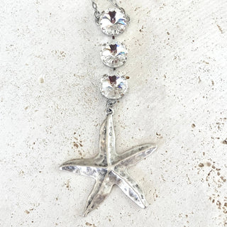 Starfish sea star ocean beach shell mermaid resort jewelry: Long star fish - Boutique Bella BellaNecklace