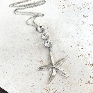 Starfish sea star ocean beach shell mermaid resort jewelry: Long star fish - Boutique Bella BellaNecklace