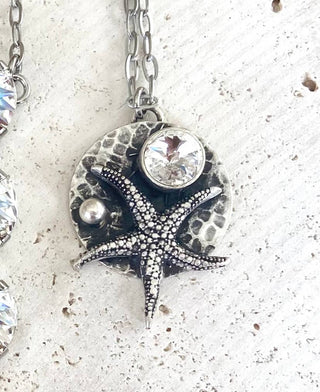 Starfish sea star ocean beach shell mermaid resort jewelry: Long star fish - Boutique Bella BellaNecklace