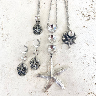 Starfish sea star ocean beach shell mermaid resort jewelry: Long star fish - Boutique Bella BellaNecklace