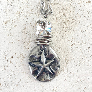 Starfish sea star ocean beach shell mermaid resort jewelry: Long star fish - Boutique Bella BellaNecklace