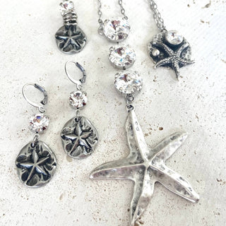Starfish sea star ocean beach shell mermaid resort jewelry: Long star fish - Boutique Bella BellaNecklace