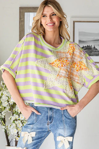 Starlight Patchwork Top - Boutique Bella BellaTops